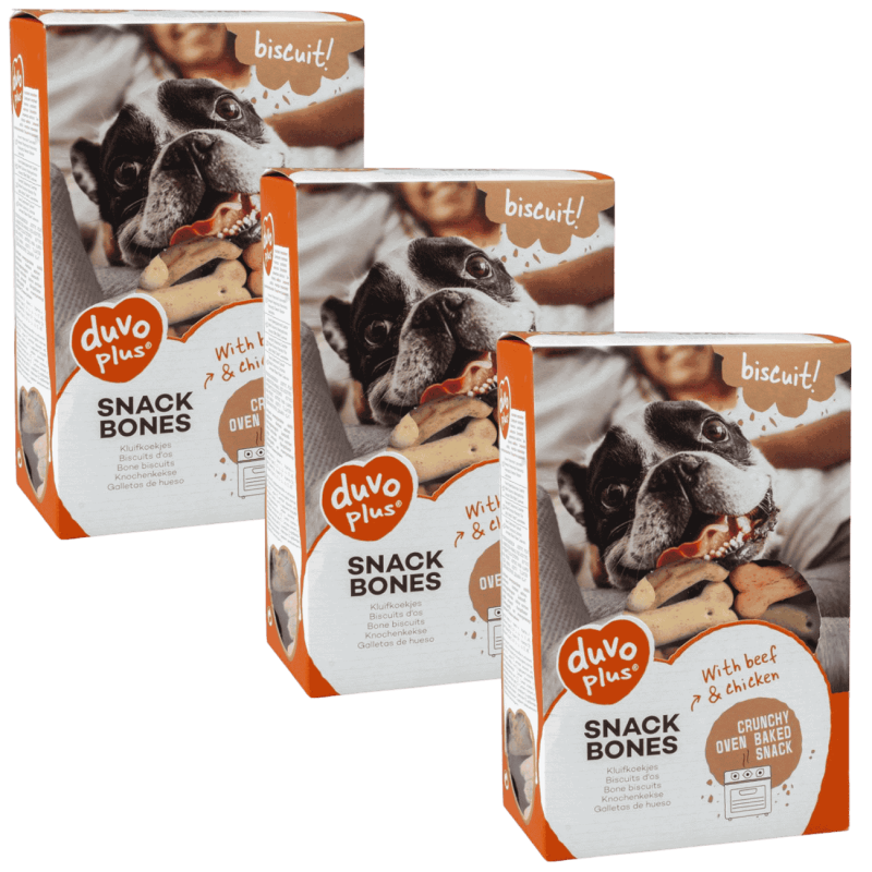 DUVO Galletas Huesitos Snacks Bones para Perros | Bolsa 500 gr