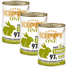 Kippy Paté Hipoalergénico de Conejo para Perros | Comida Húmeda Monoproteica 400 g