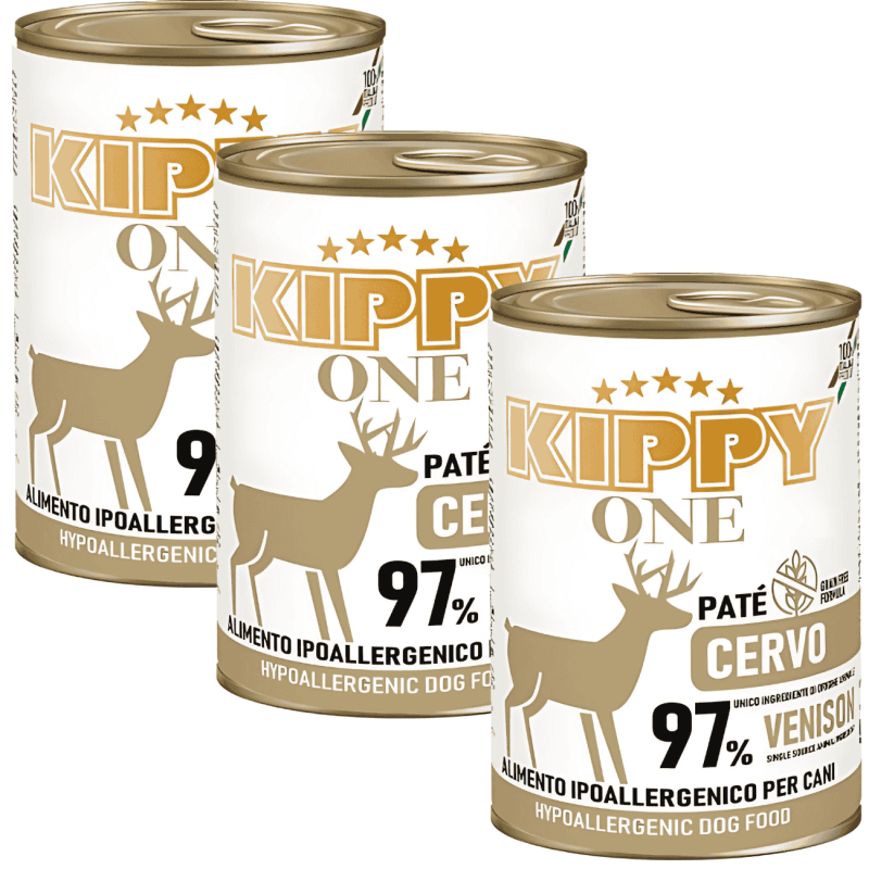 Kippy Paté Hipoalergénico de Ciervo para Perros | Lata 400 g