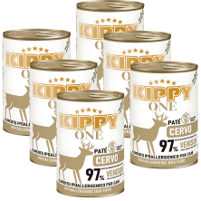 Kippy Paté Hipoalergénico de Ciervo para Perros | Lata 400 g