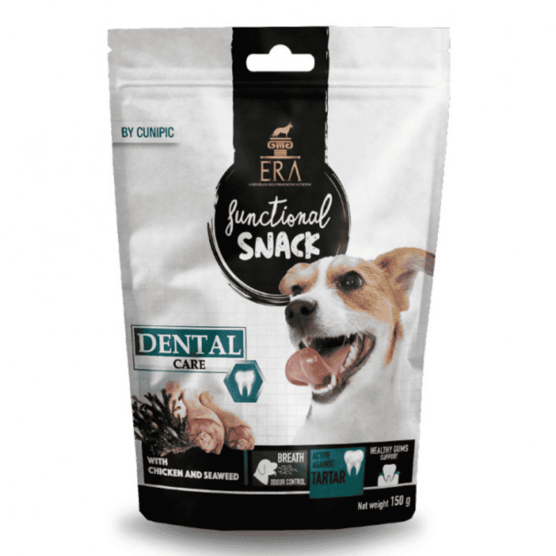 ERA Dental Care Pollo y Algas 150g | Snack Dental para Perros Adultos