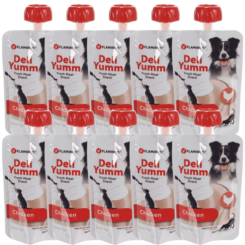 Flamingo Deli Yumm Crema de Pollo para Perros | Tubo 90g