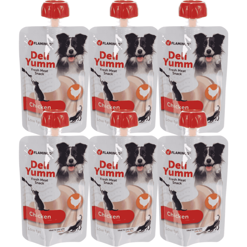 Flamingo Deli Yumm Crema de Pollo para Perros | Tubo 90g
