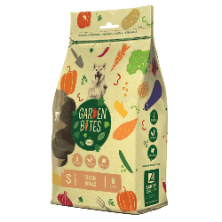 Garden Bites Hueso Nudo Vegano 11 cm | Snack Dental Natural para Perros