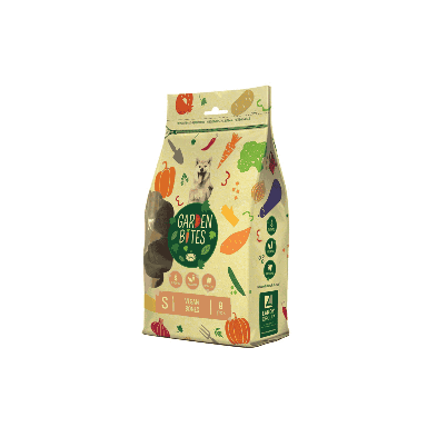 Garden Bites Hueso Nudo Vegano 11 cm | Snack Dental Natural para Perros
