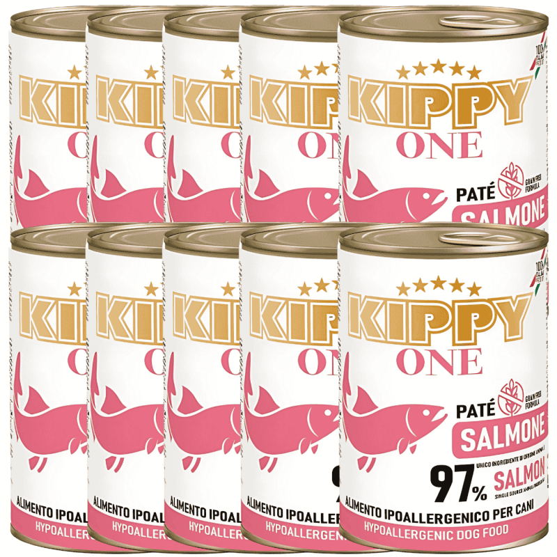 Kippy Paté Hipoalergénico de Salmón para Perros | Lata 400 g