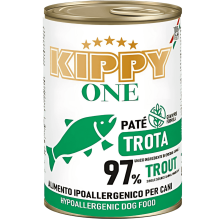 Kippy Paté Hipoalergénico de Trucha para Perros | Comida Húmeda Monoproteica Grain Free 400 g