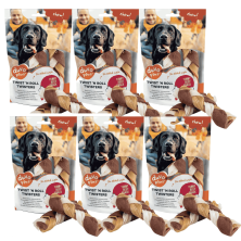 Duvo Twister Buey 12,5 cm – Snack Natural para Perros (Pack de 2)