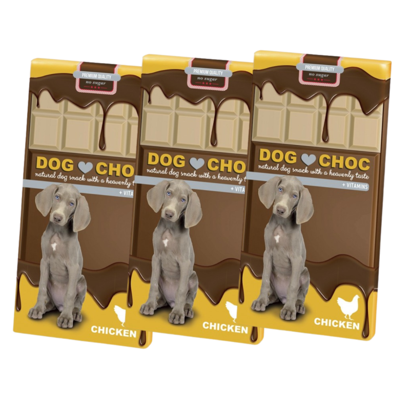 Tableta DogChoc DUVO para Perros Sabor Pollo 100g | Supienso