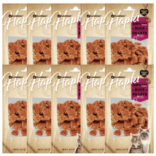 Hapki Cuadraditos de Pato para Gatos 🦆 | Golosina Natural Flamingo 50 g