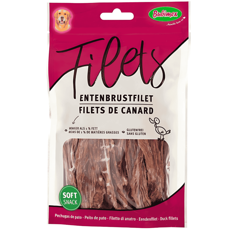 Bubimex Filets Tiras de Pato para Perros 70g – Premio Natural y Rico en Proteínas