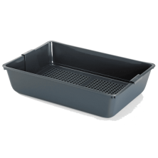 Bandeja Arenero con Colador - Sistema de Criba Rápida | Compacta | 29.5x41.5x10 cm