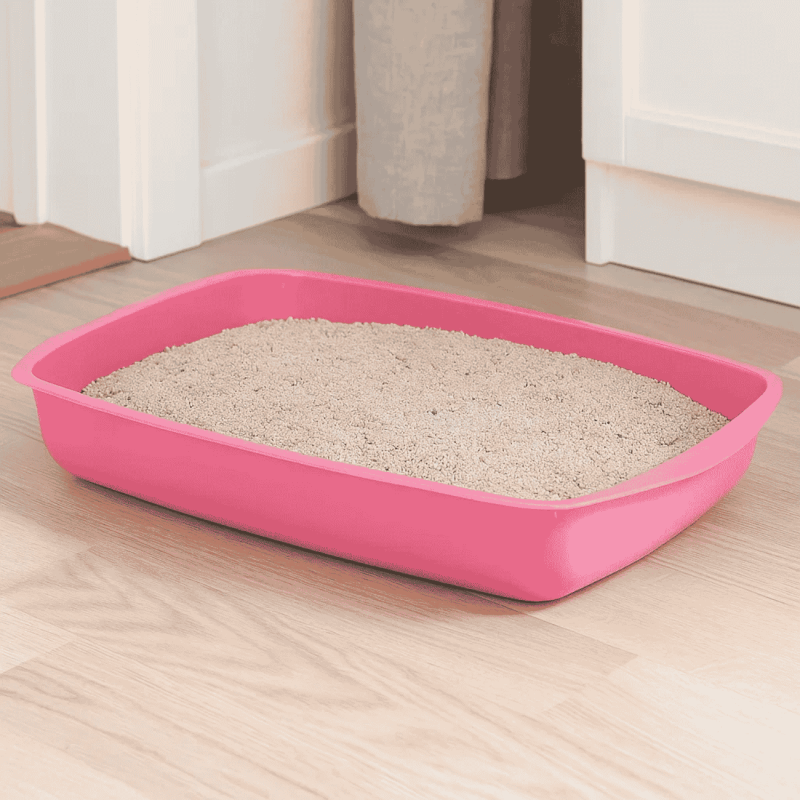 Bandeja Sanitaria Básica - Ultra Compacta | Ideal para Gatitos y Espacios Muy Pequeños | 25.5x37x6.5 cm