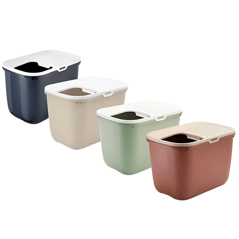 Arenero Cubierto Hop In - Acceso Superior Antiperros | 39x58.5x39.5 cm
