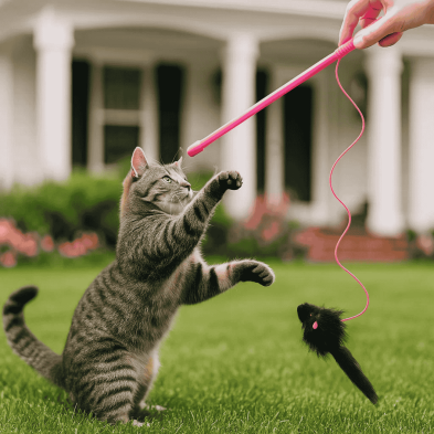 Caña para Pescar Ratón Bubimex | Juguete Interactivo para Gatos | Supienso
